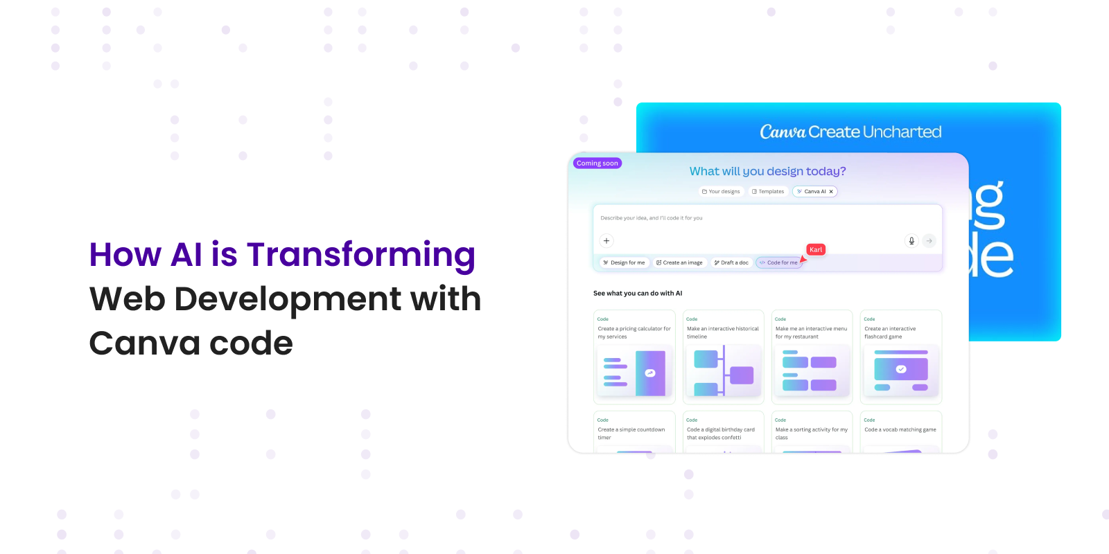 How AI is Transforming Web Development with Canva code
